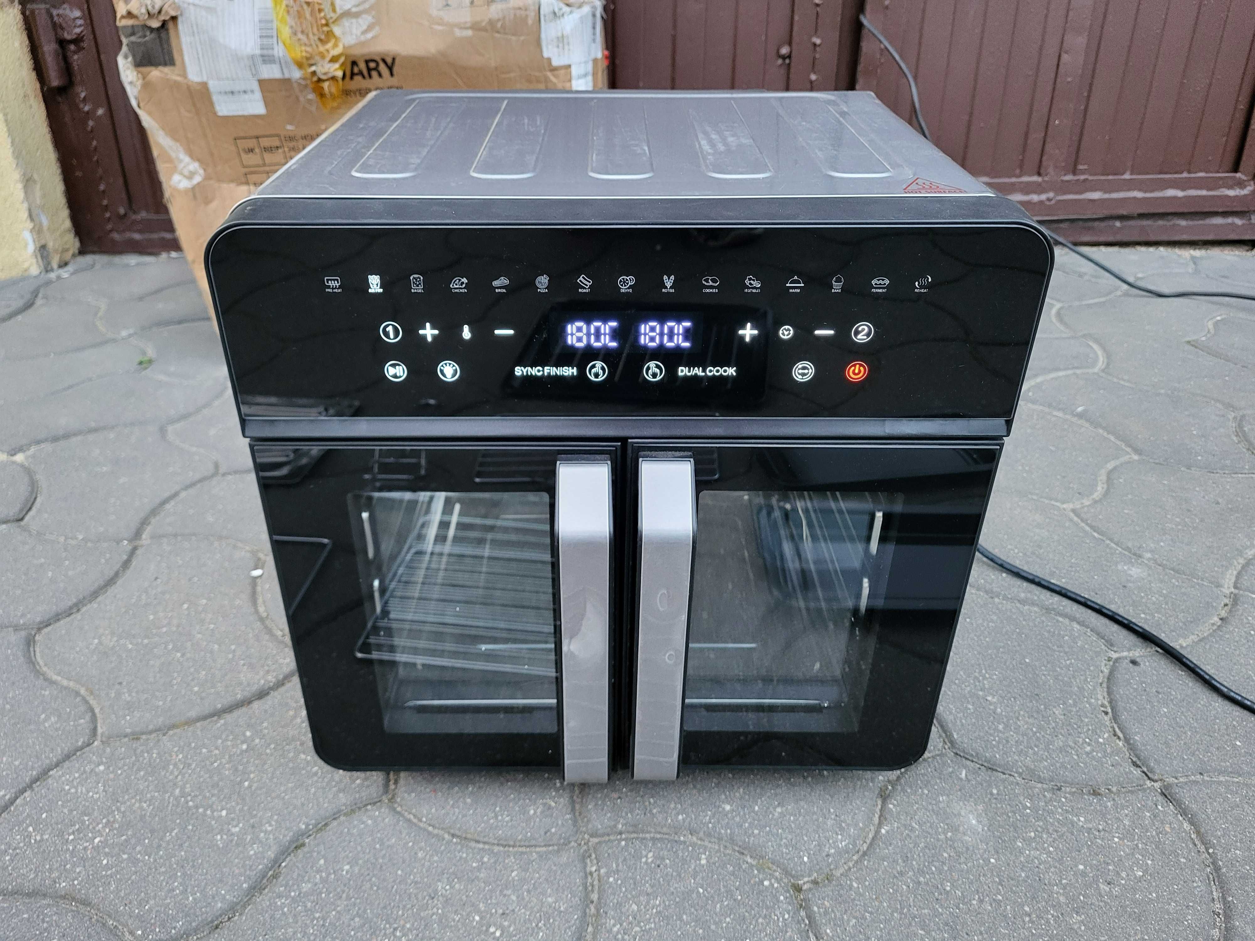 Frytkownica piekarnik rożen 23 L Dwustrefowa 2200w 15 programów