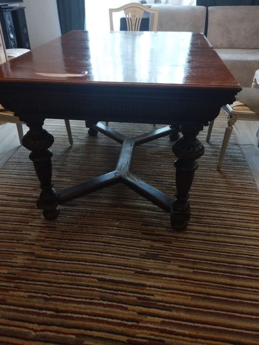 Stary Stół dębowy,zegary , antyk ,staroc