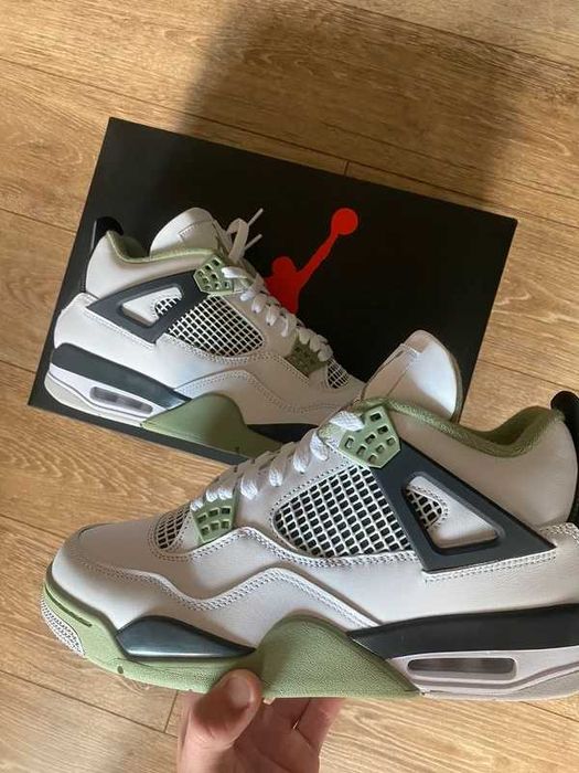 "Buty biegania "Nike_Air_Jordan_4_Retro_White_Seafoam_Roz.42