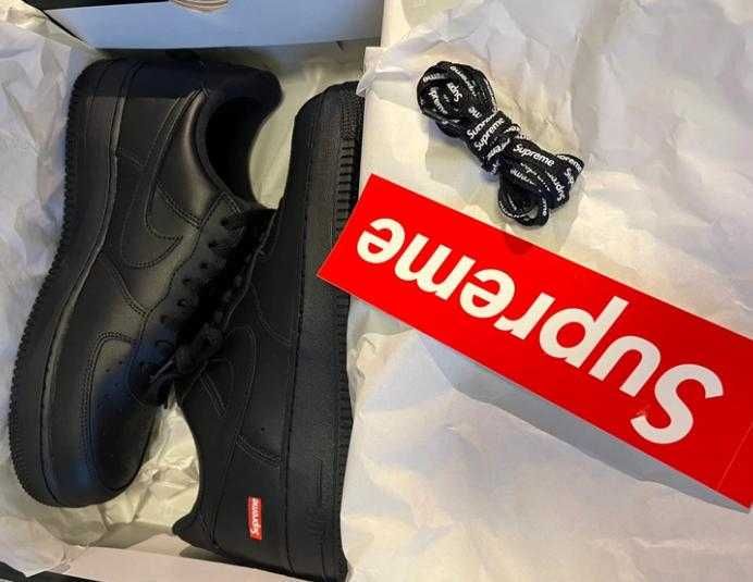 Nike Air Force 1 Low Supreme Black EU39