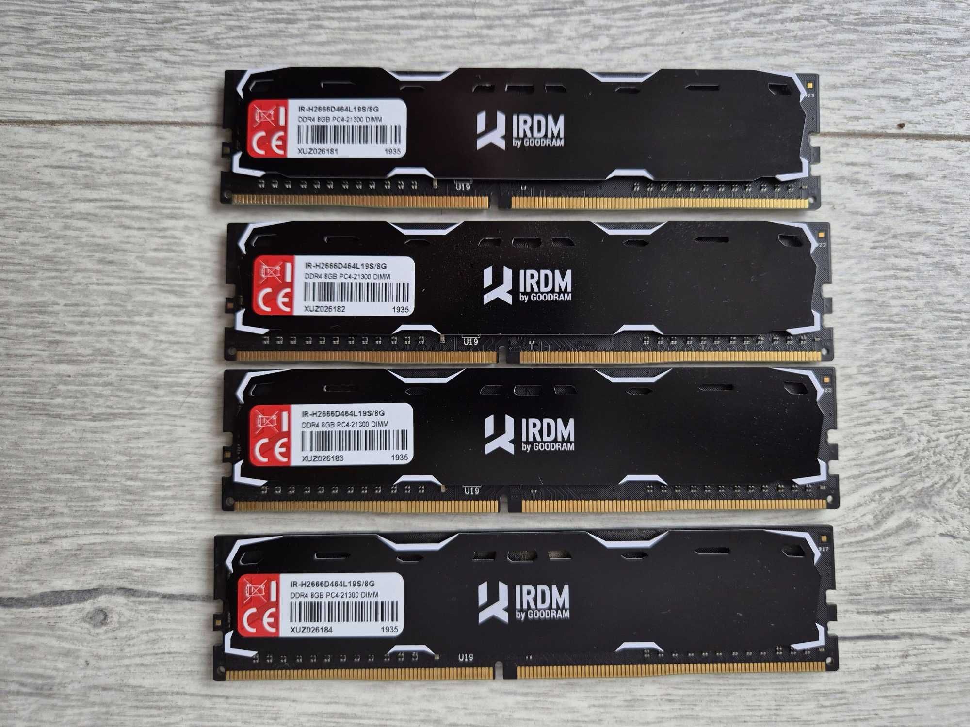 пам'ять DDR4 32GB Kit (4x8GB) 2666MHz GOODRAM IRDM. Trade-in