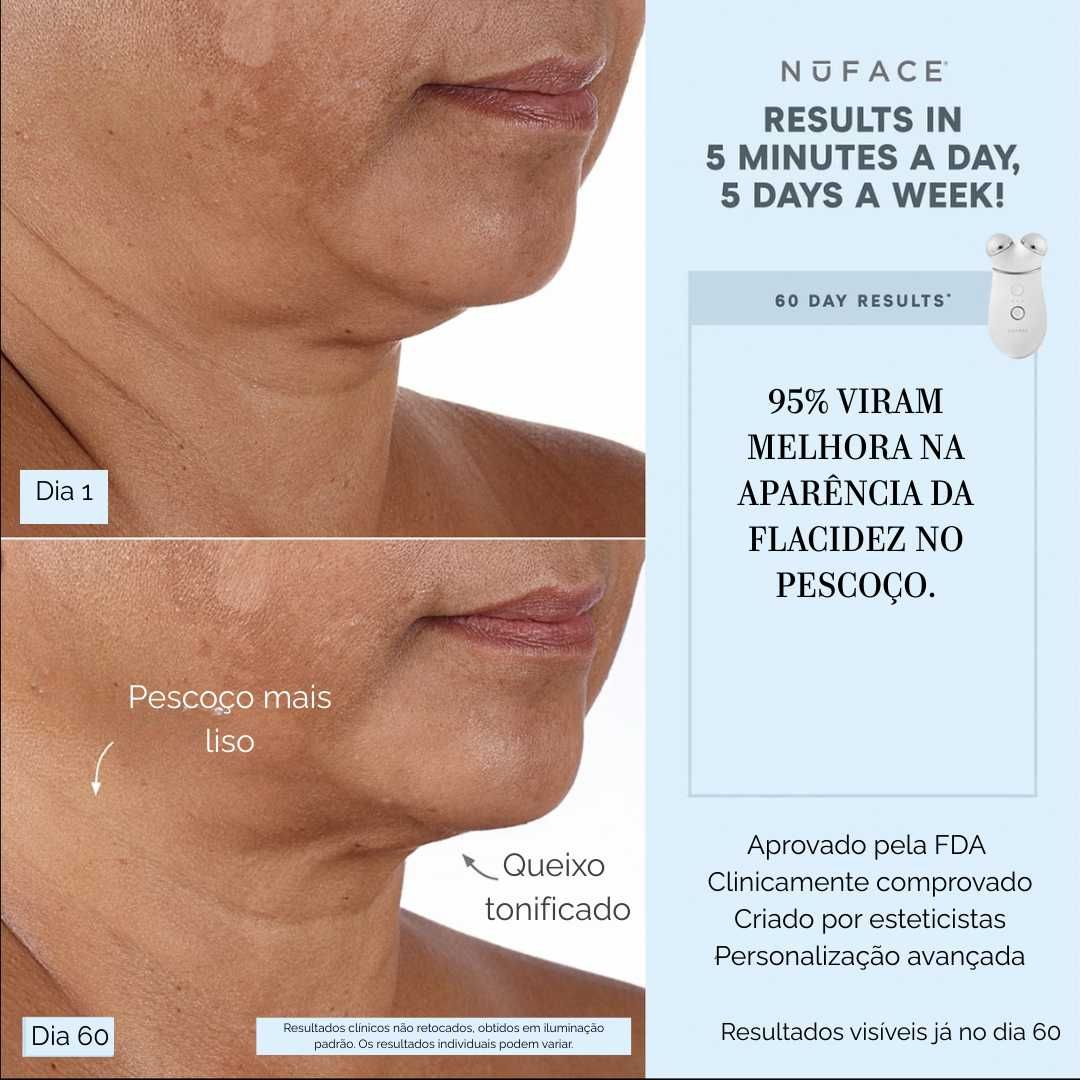 NuFACE Trinity+ com aplicador para lábios e sobrancelhas