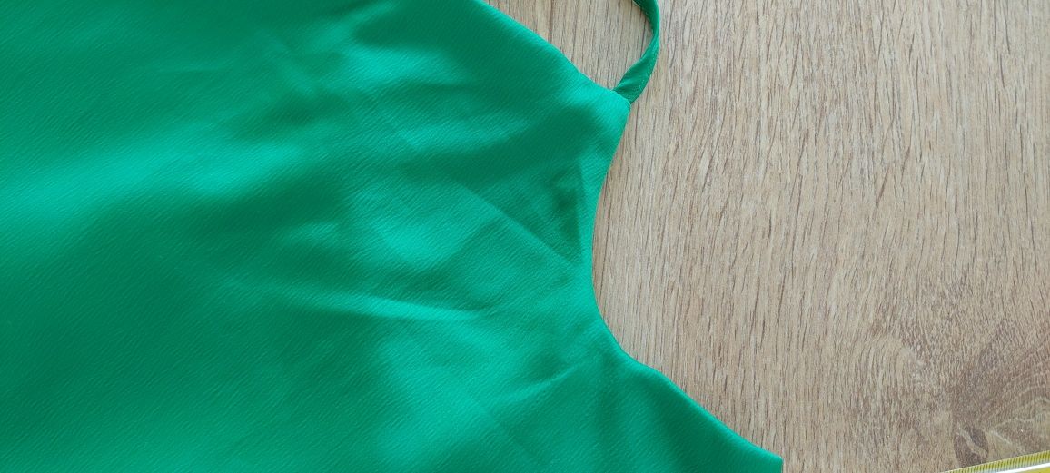Nasty Gal r.48 zielona maxi sukienka na ramiączkach