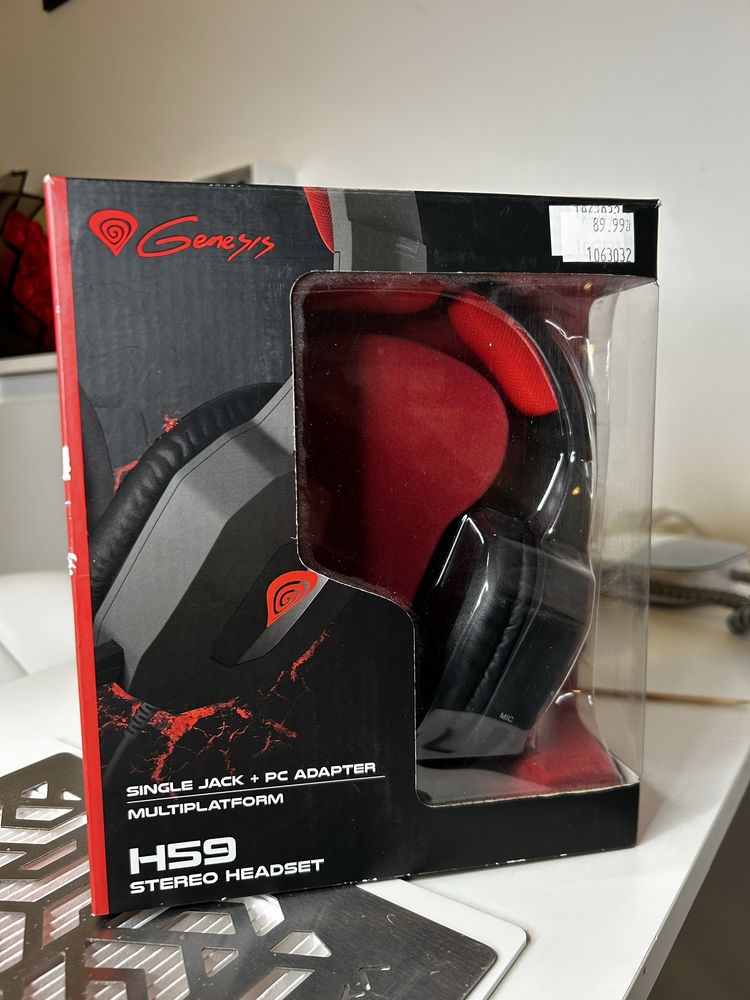 SŁUCHAWKI Genesis H59 nausze z mikrofonem