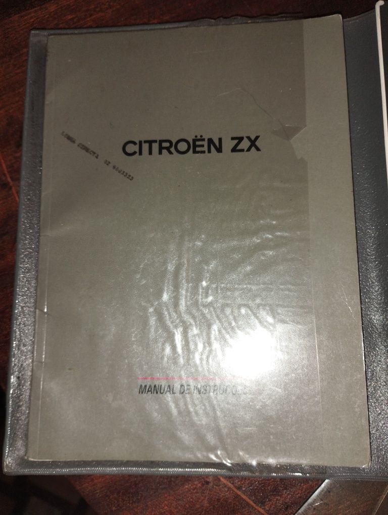 Manual com bolsa original citroen zx