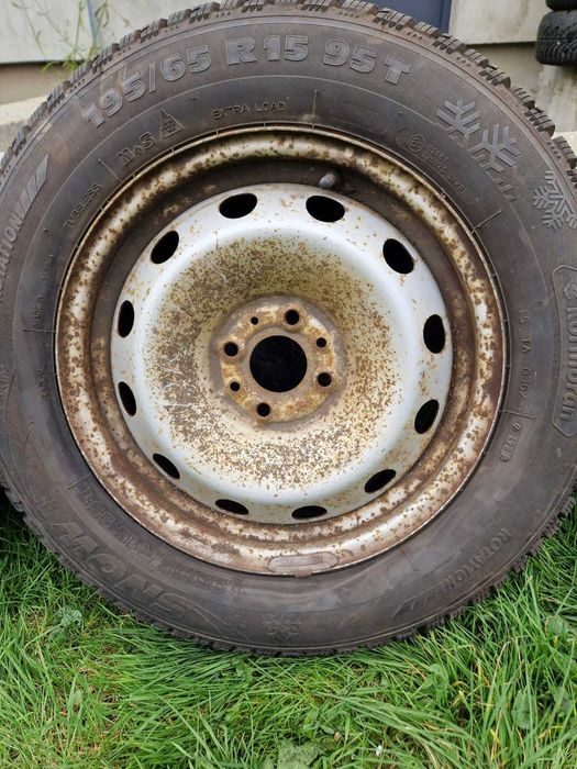 Felgi z oponami 195/65/15 2 szt 185/65/15 2 szt ZIMA 4x98 Fiat