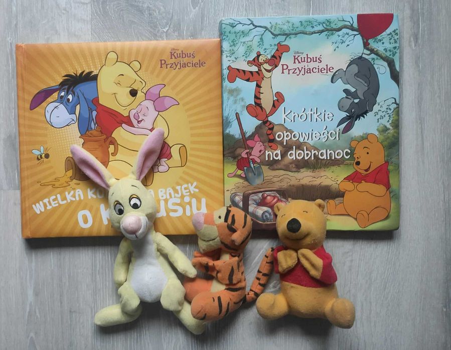 Kubuś Puchatek - zestaw książek i maskotek