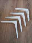 Suportes de plástico branco para prateleiras do ikea