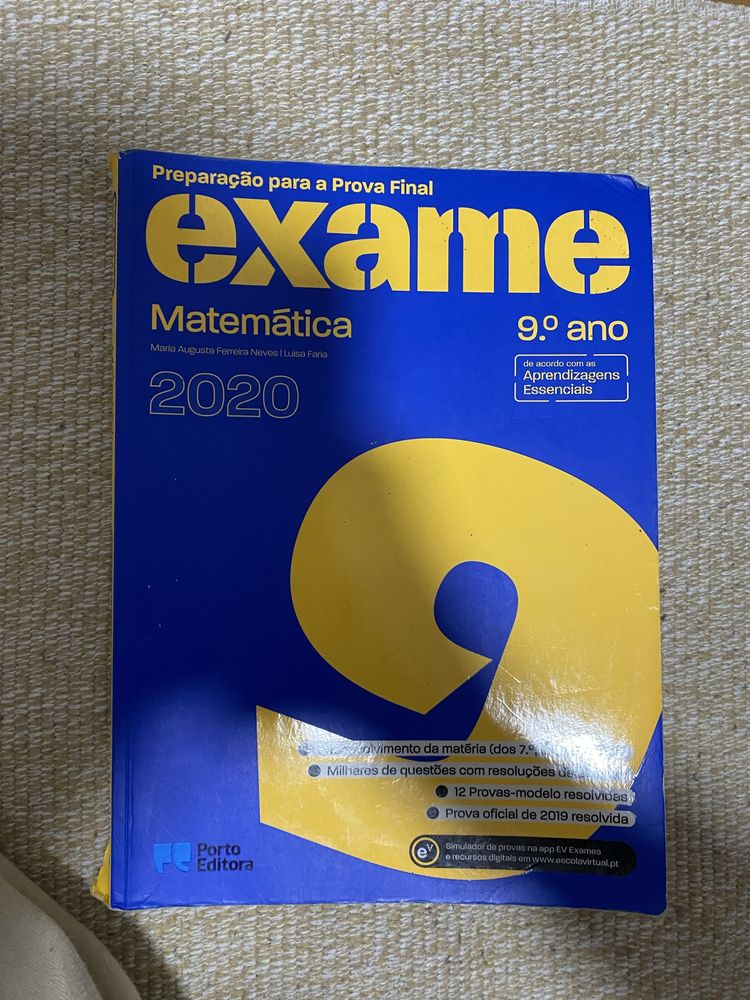 Livro de preparaçao para o exame nacional de matematica de 9.ano
