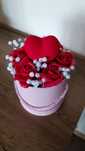 Flower box, kwiaty mydlane, prezent, walentynki, ozdoba