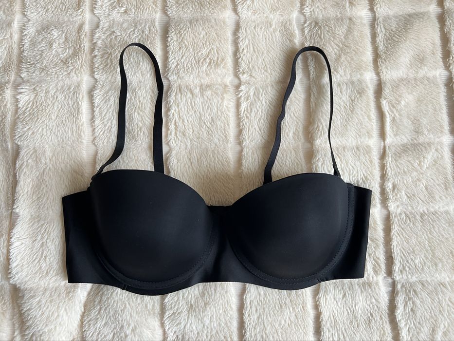 Чорний ліф бюстгалтер безшовний анжеліка 90С 85С