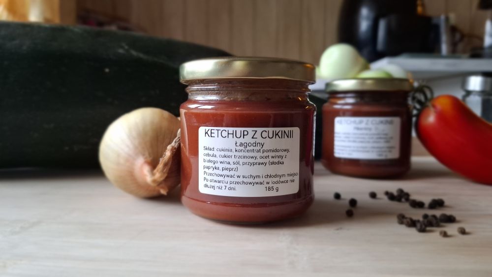 Ketchup z cukinii, łagodny