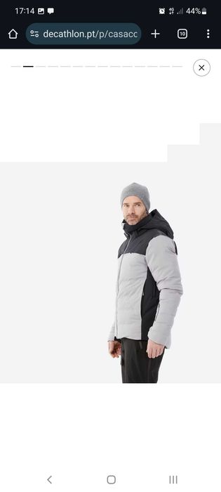 WEDZE
Casaco de ski muito quente e ventilado homem, cinzento e preto