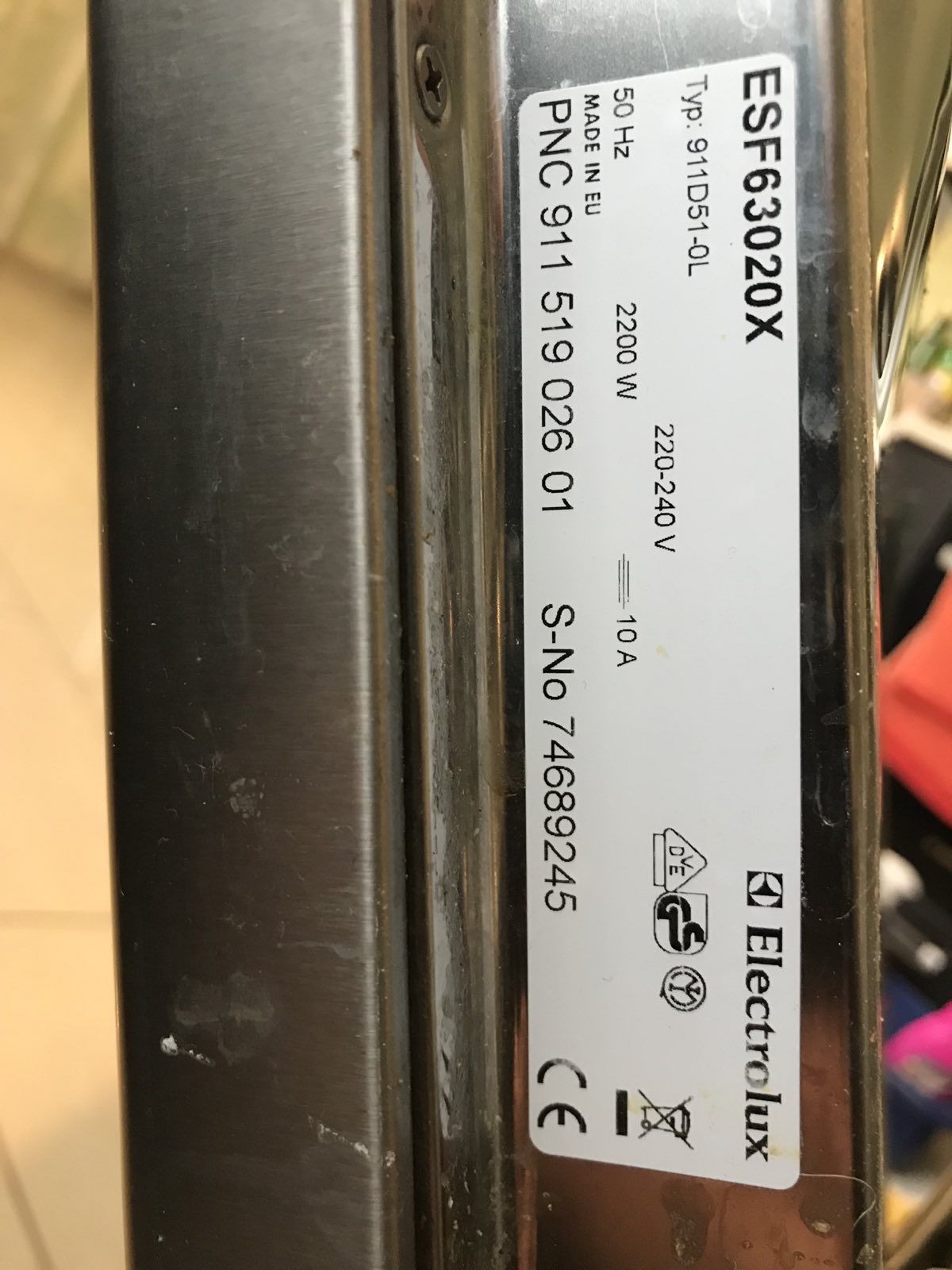 Посудомийна машина ELECTROLUX ESF 63020 X