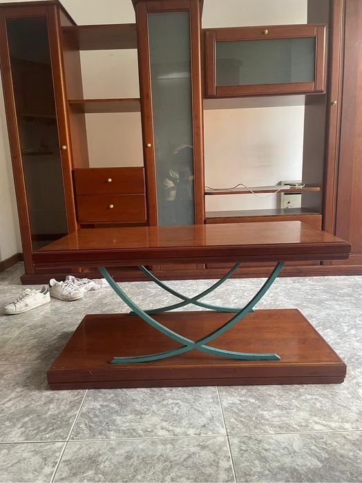 Móvel e mesa de cerejeira vintage/ retro