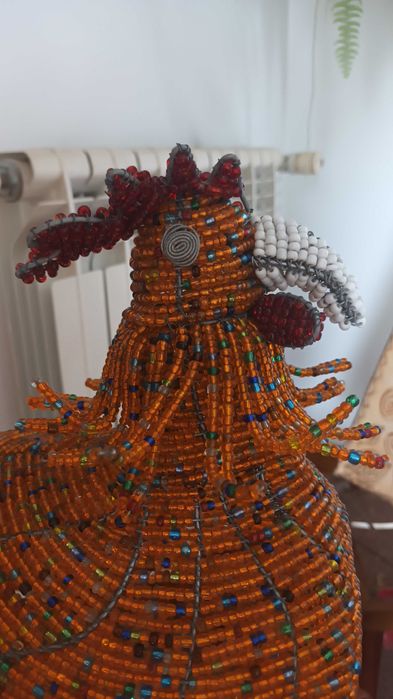 Candeeiro em missangas/Peça de decoração