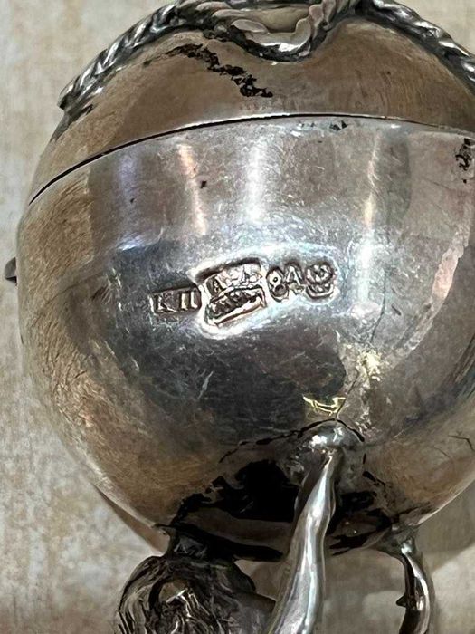 Srebro, balsaminka, balsaminki, carska Rosja, próba 84/Komis Krzysiek