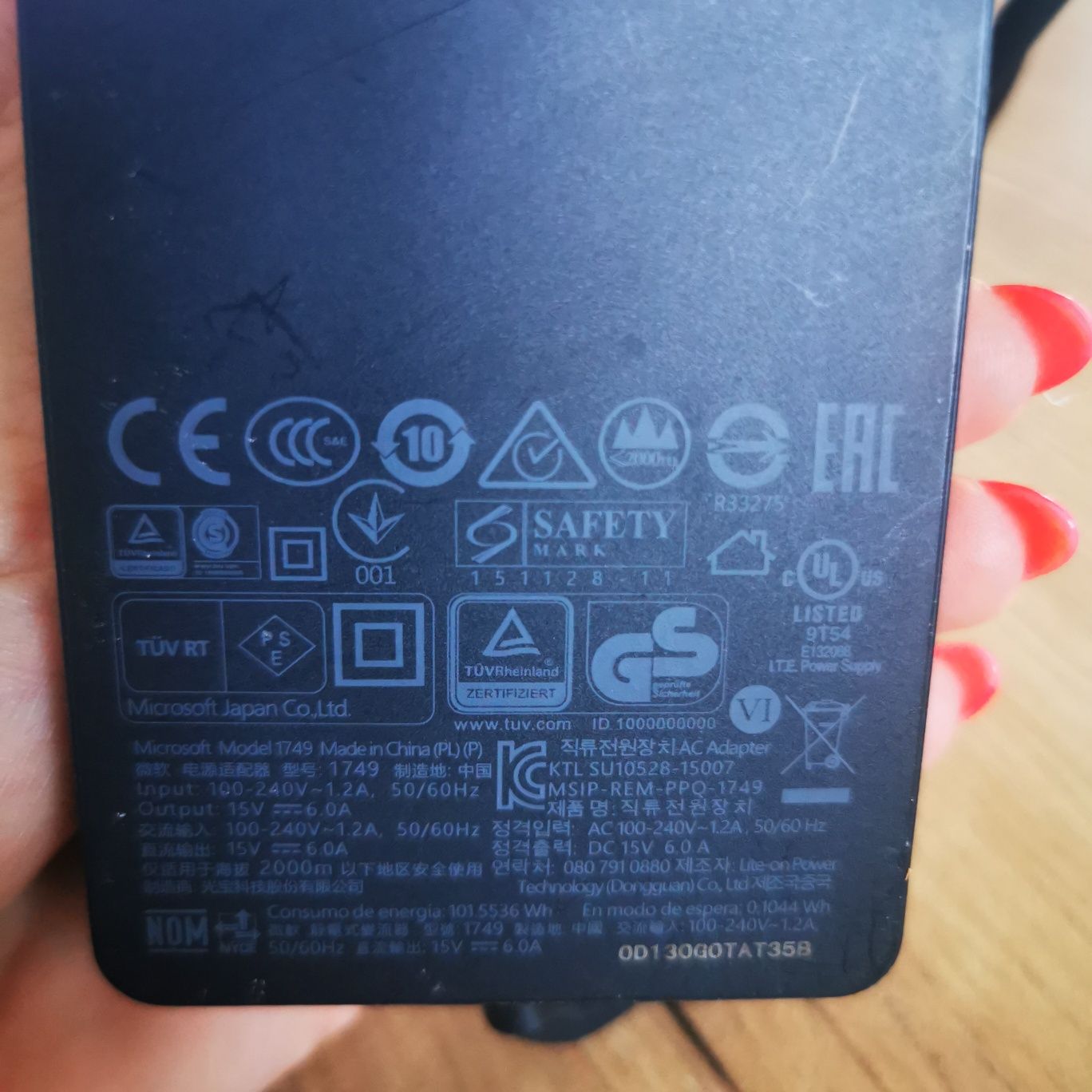 Stacja dokująca Microsoft Surface+kabel zasilający