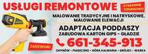 Usługi remontowe Malowanie elewacji  MYCIE kostki elewacji