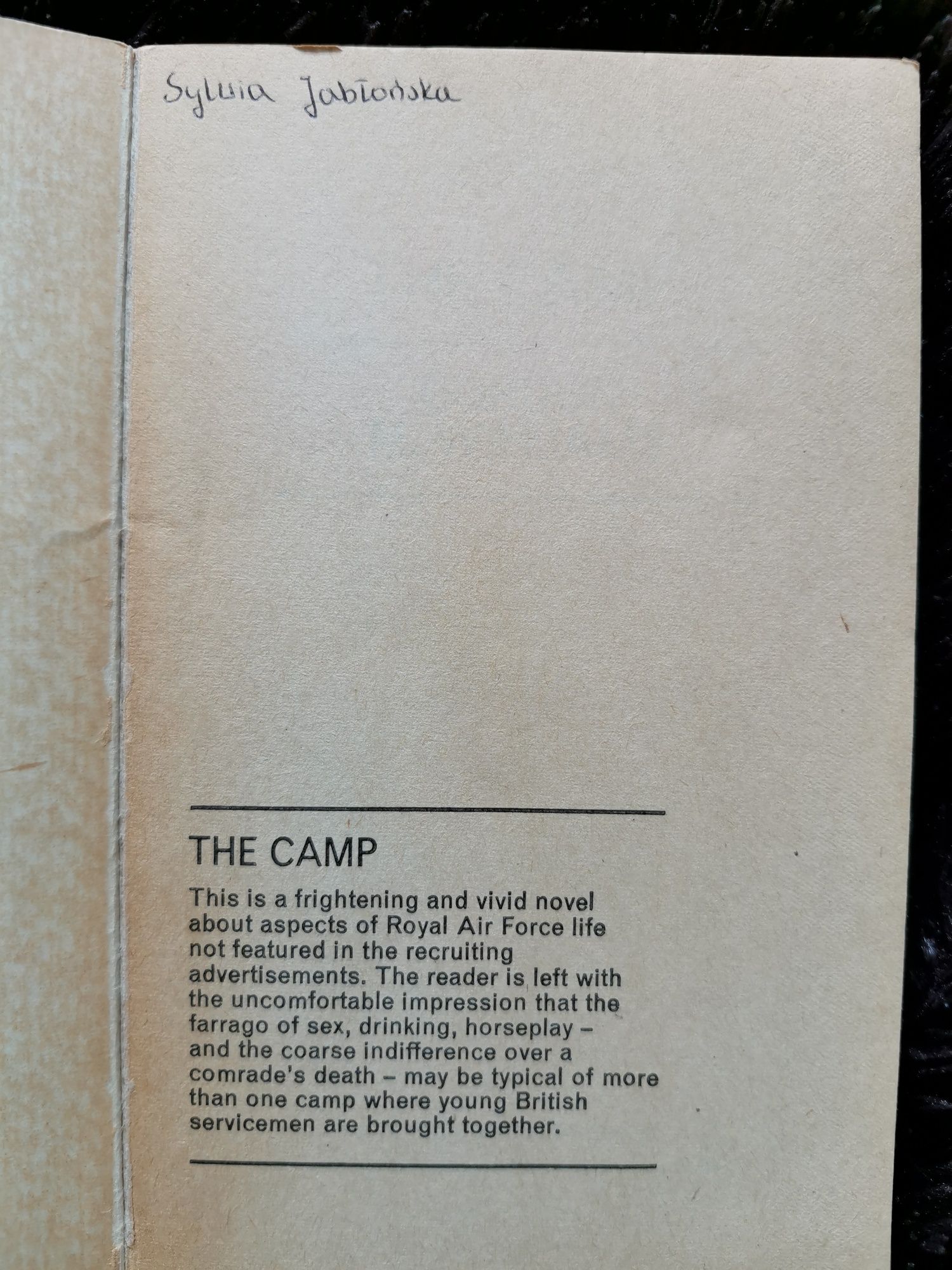 The Camp, Gordon M. Williams