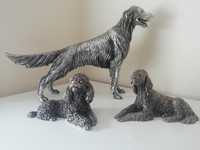 Estátuas de grande pormenor e qualidade 
Conjunto 3 cães