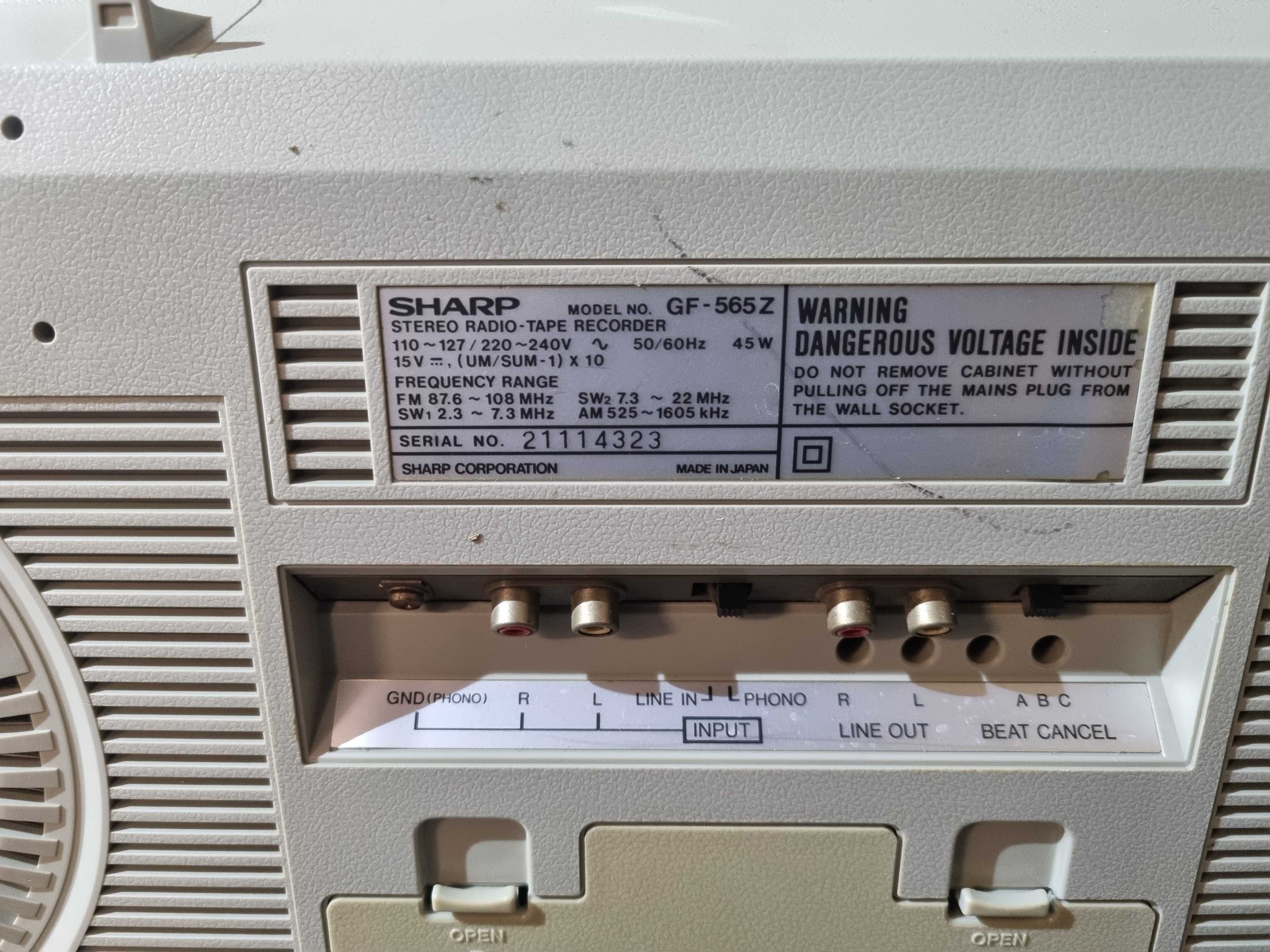 radiomagnetofon SHARP GF-565 dawca