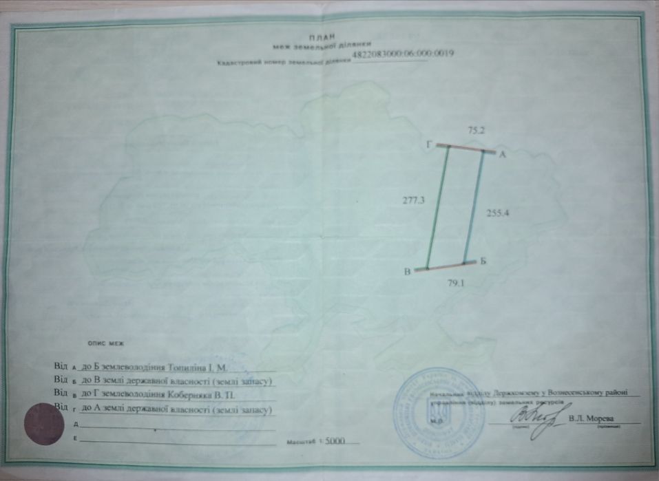 Продам земельну ділянку сільскогосподарського призначення 2 га