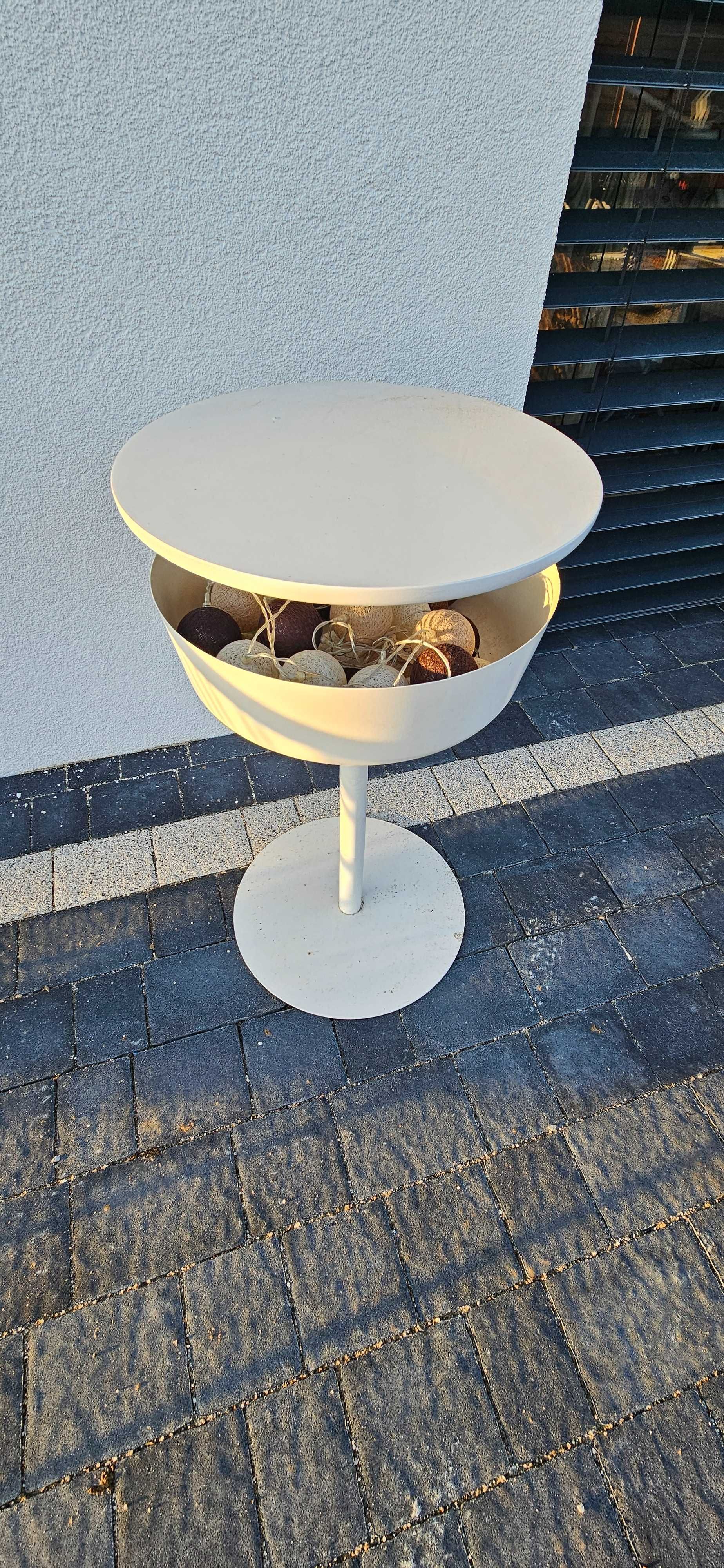 IKEA LIERSKOGEN stolik nocny, 42 x 74 cm [biały