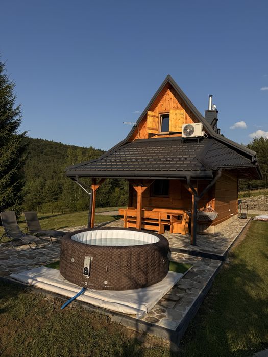 Domek z bali w sercu natury Krempna - cisza, góry i relax na odludziu.