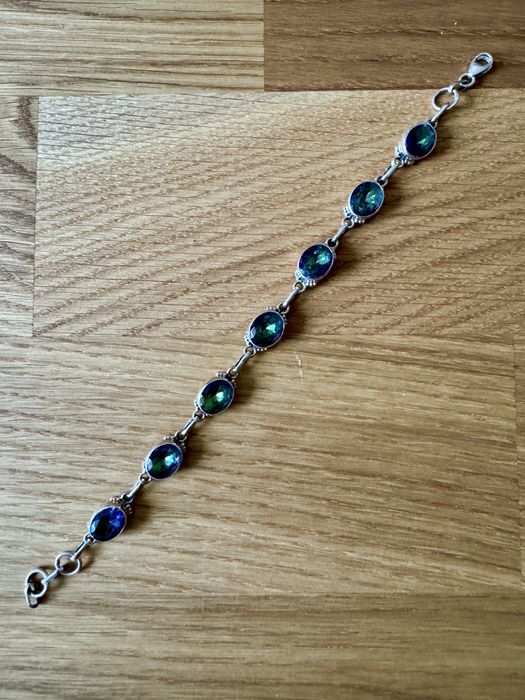 Nowa bransoletka mistic topaz srebro 925 Ines