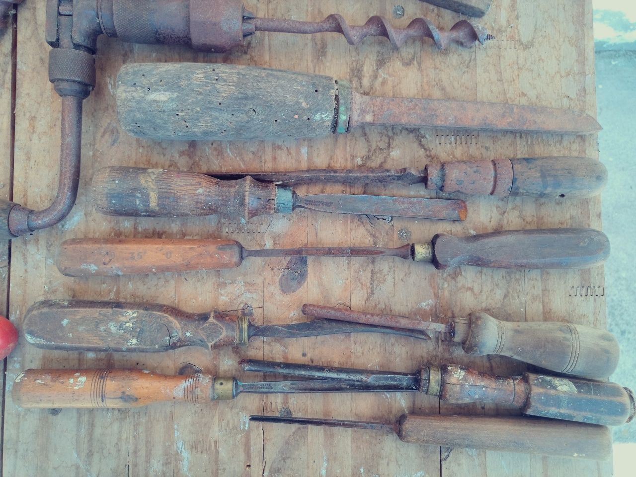 Ferramentas antigas de carpinteiro