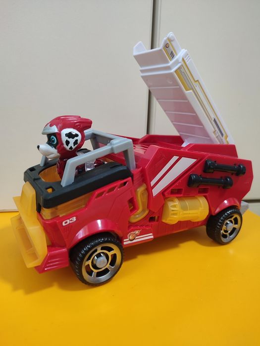 Щенячий патруль Рокки и мусоровоз Маршал и пожарная машина Зума Крепыш