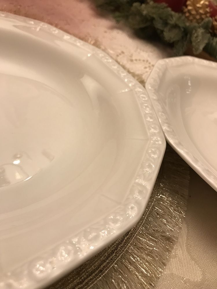 Talerze  do makaronu, na zupe 6 szt. Rosenthal Maria Biala