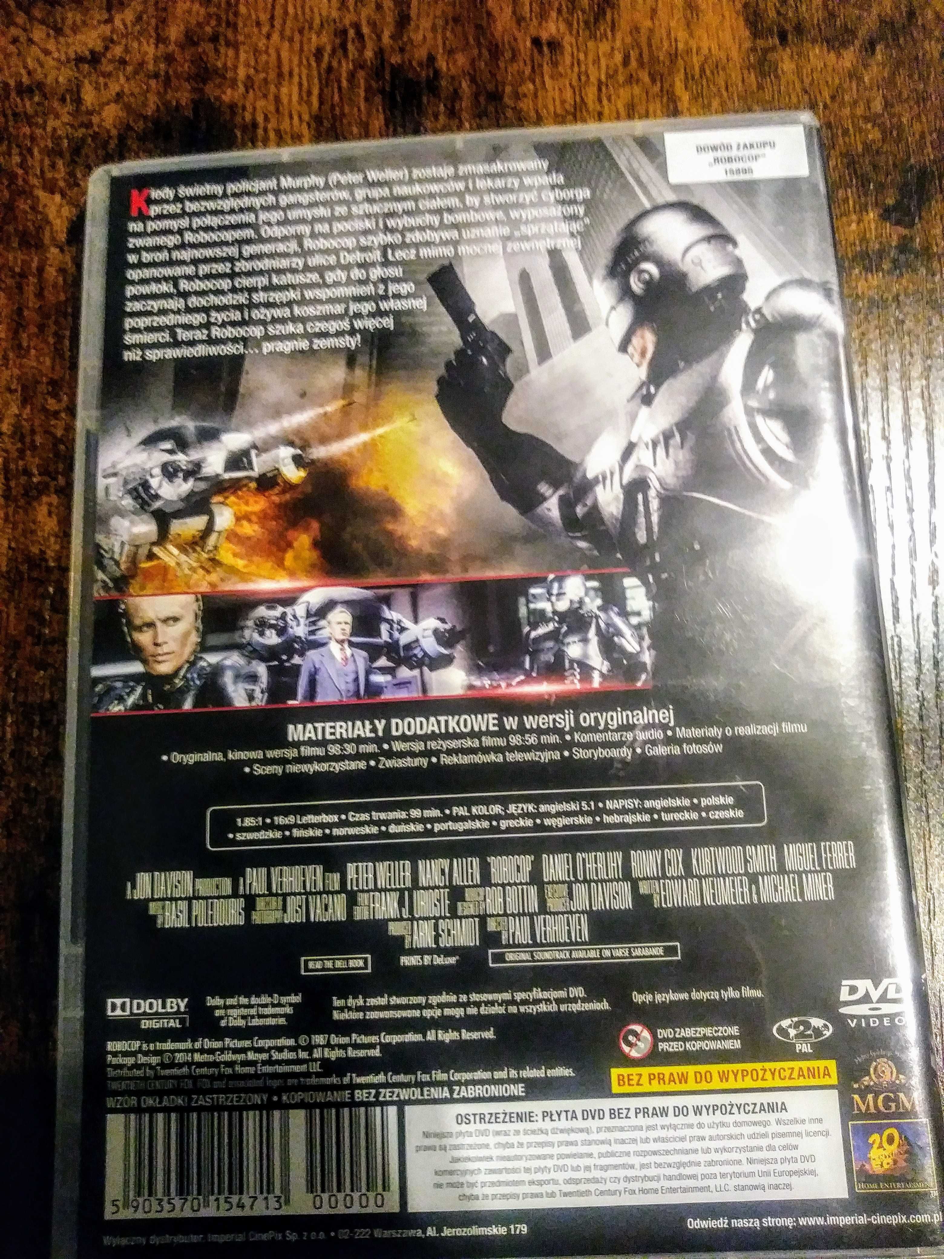 Robocop - kultowy film sci-fi na DVD