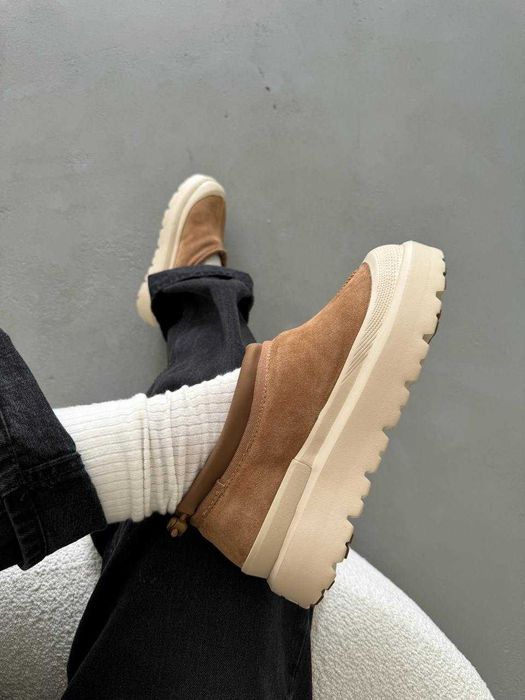 Угги UGG Tasman Hybrid Chestnut Beige / Уггі Тасман Гібрид бежеві замш