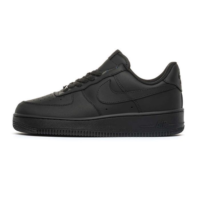 Мужские кроссовки Nike Air Force 1 Black Premium. Размеры 41-45