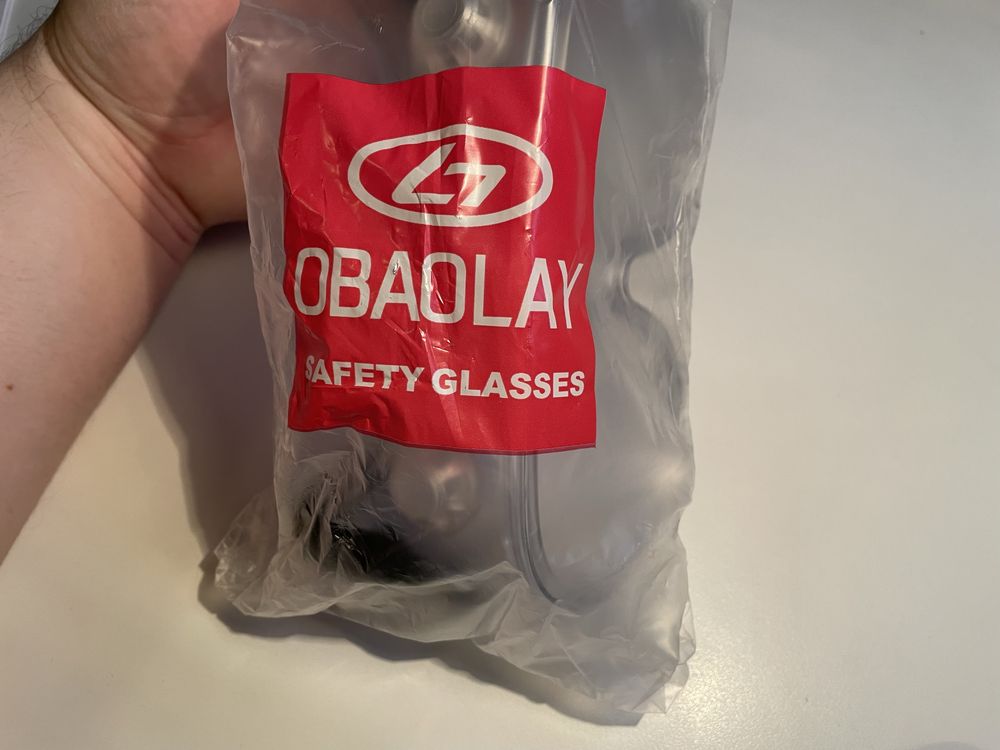 Medyczne okulary ochronne OBAOLAY EF002 - zestaw 6 szt.