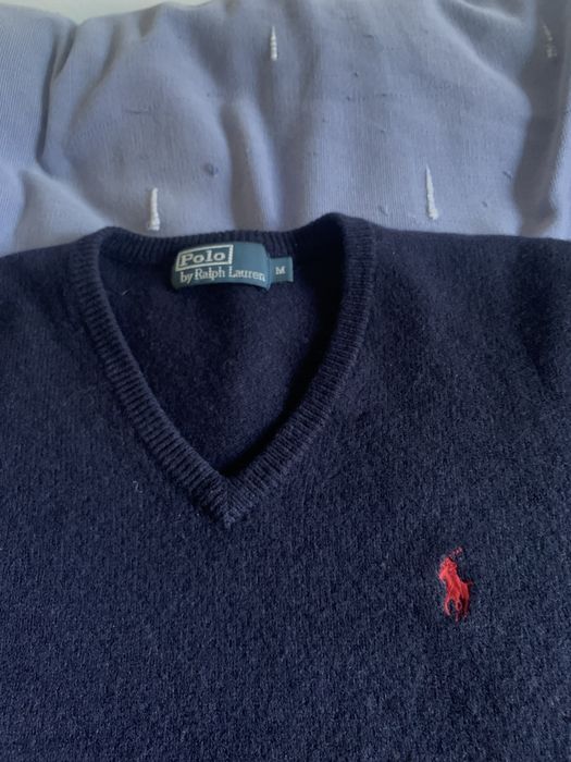 Camisola de malha da Ralph Lauren com decote em V