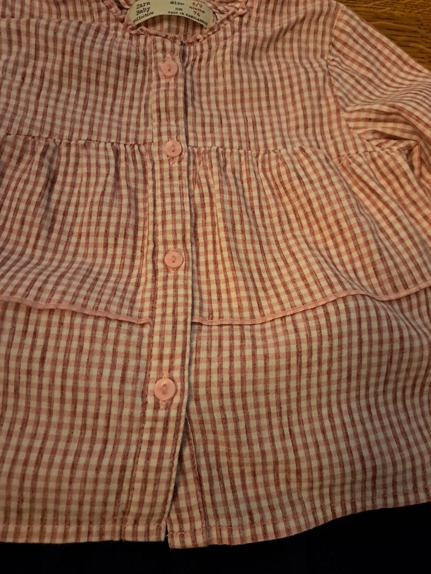 Zestaw Zara baby r. 74 koszula tunika spodnie leginsy