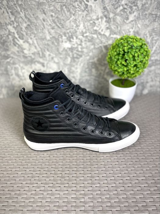 Converse All Star кроссовки 45 размер кожаные спортивные черные