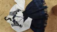 Школьный комплект, школьная форма, блузка и юбка школьная