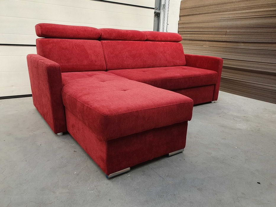 NOWY szary narożnik z funkcją i pojemnikiem KOMPAKTOWY - wyprzedaż 50%