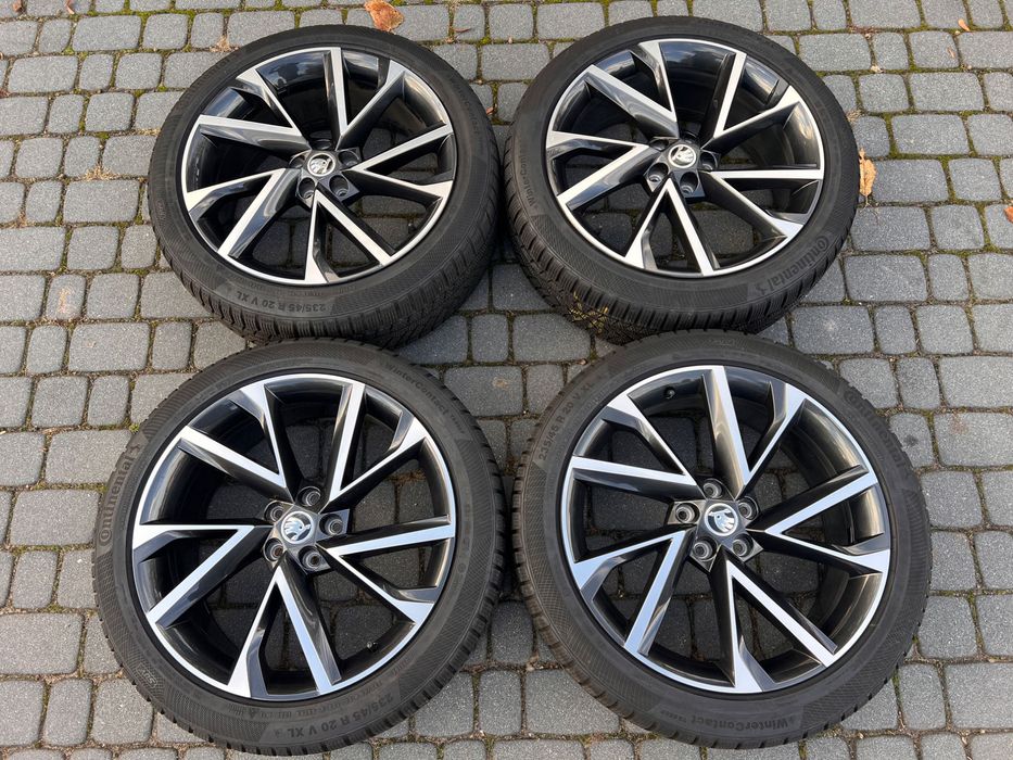 Koła ZIMA Skoda Kodiaq VW Seat 20” 5x112 8J ET41 Continental 235/45/20