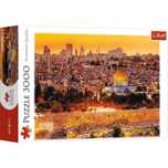 Puzzle 3000 Dachy Jerozolimy TREFL pudełko,400x270 mm