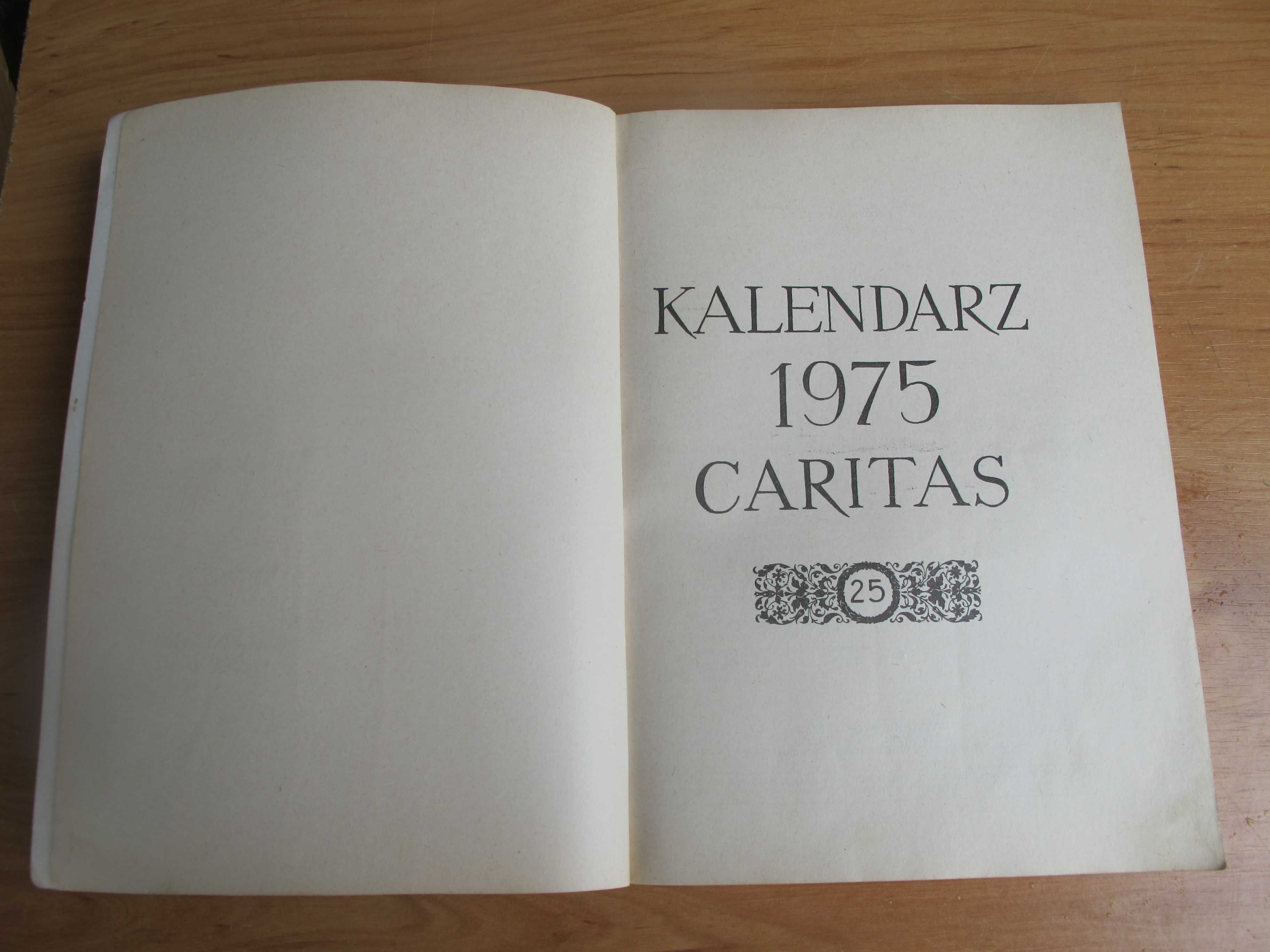 Stary Kalendarz "CARITAS "z 1975 r