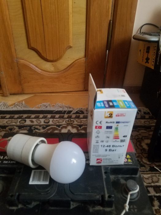 LED лампа 12-48 вольт напряму від акумулятора