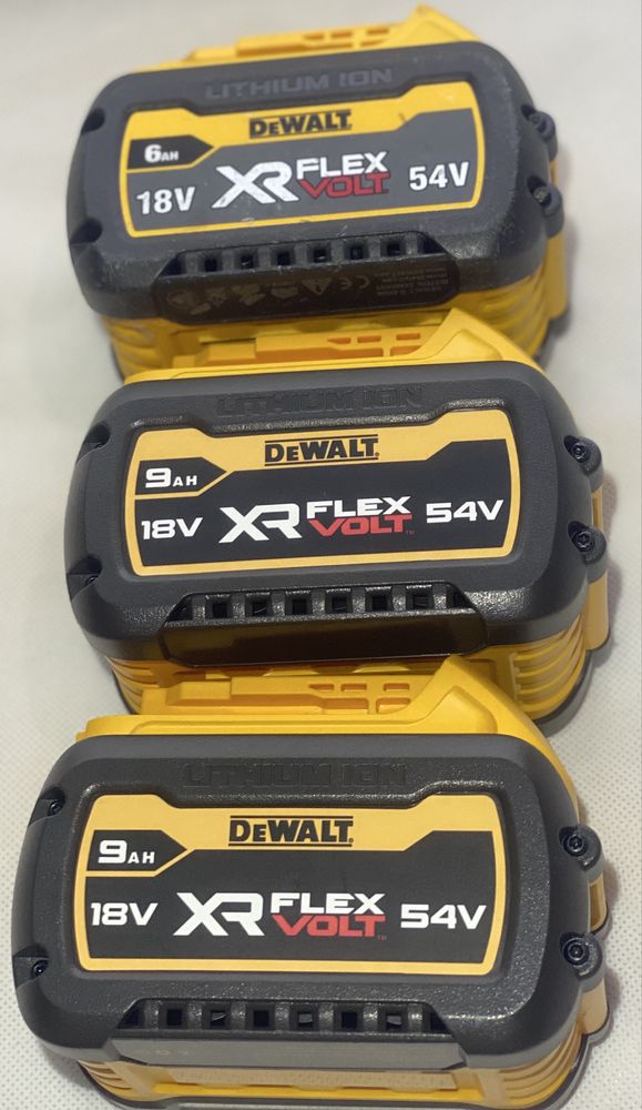 Акумулятори Dewalt Flexvolt /XR 18/20v 54/60v 6/9/12/18ah