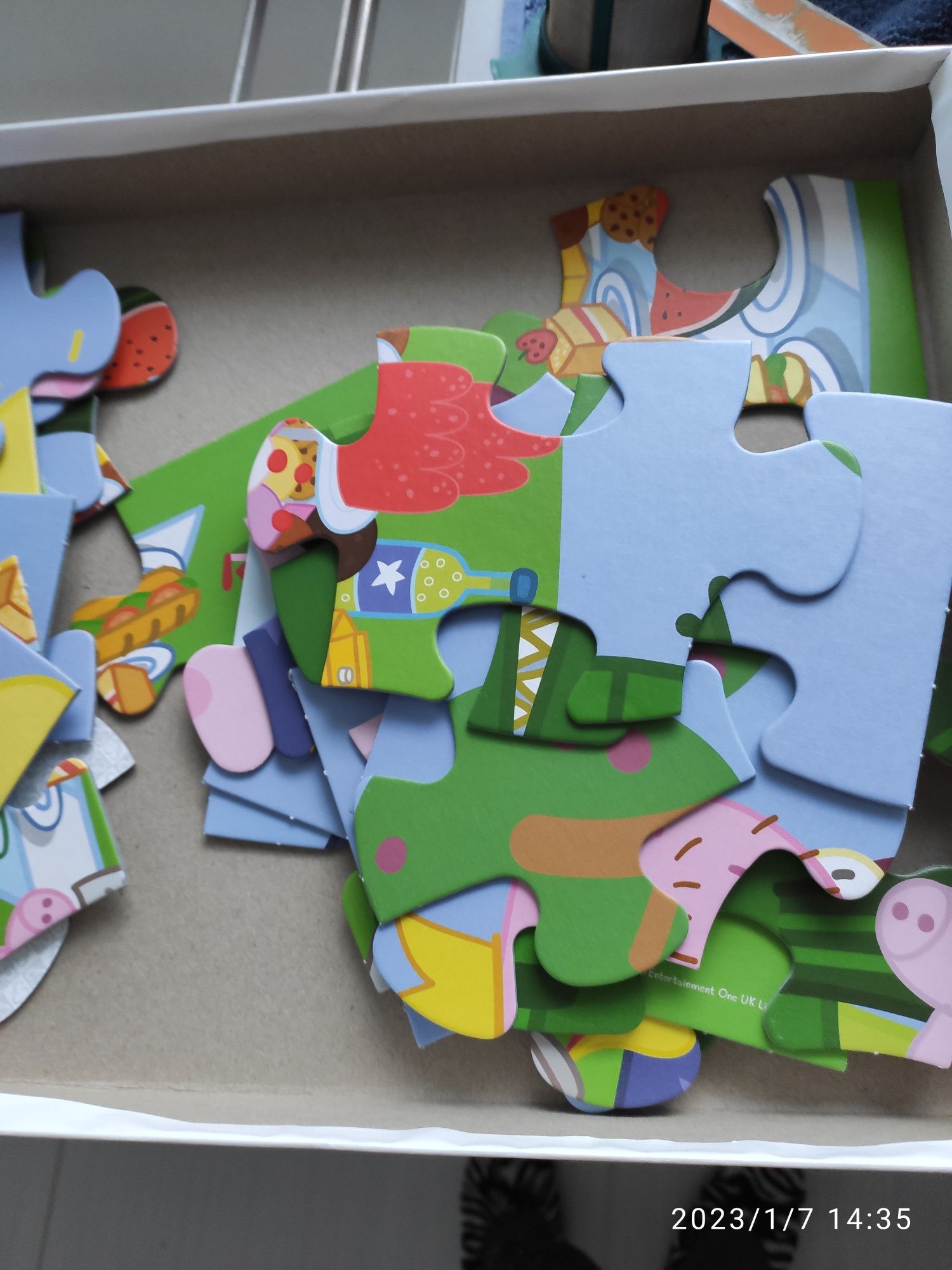 Świnka Peppa-puzzle + pluszak
