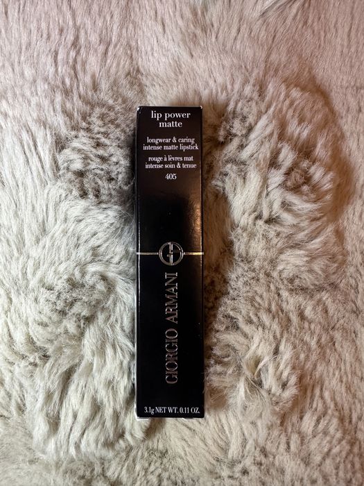 Giorgio Armani Beauty Lip Power Matte czerwona szminka 405