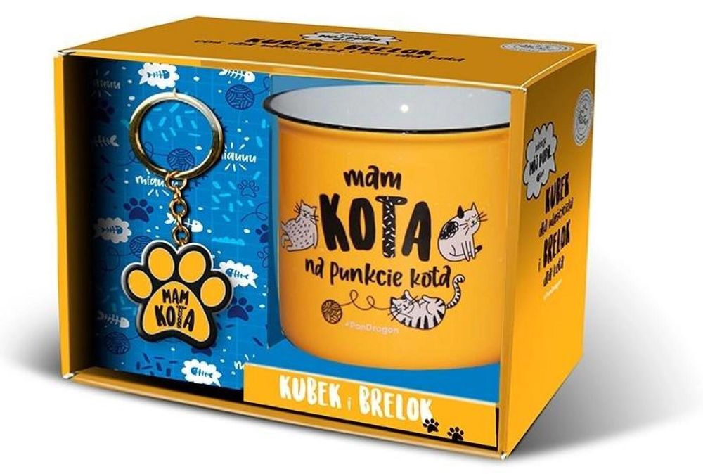 Zestaw kubek + brelok Pupil-kot Rok wydania: 2021, oprawa: pudełko